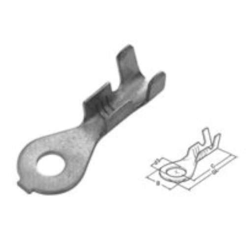 Terminal redonda 0,5-1 galvanizado Haupa 280150 para conexiones seguras en cables electricos