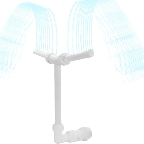 Fontaine de piscine double jet : cascade décorative blanche facile à installer - 7