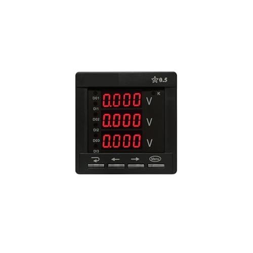 Voltmètre numérique triphasé AC500V avec écran LED 96x96mm