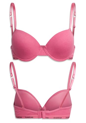 bebe Girls Training Bra - 3 Pack Soft Molded Bra with Adjustable Straps - Training Bra for Girls (A Cup/B Cup)3