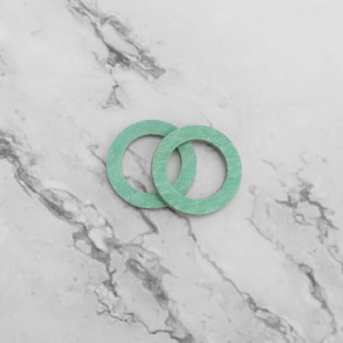 Sg Store 30 Pezzi Rondella In Fibra Verde 1/2 Pollice (18X12X1,5Mm) Rondelle Tenuta Rondella In Fibra Ad Alta Temperatura Per Valvola Deviazione Della Caldaia Piano Cottura A Gas - 5