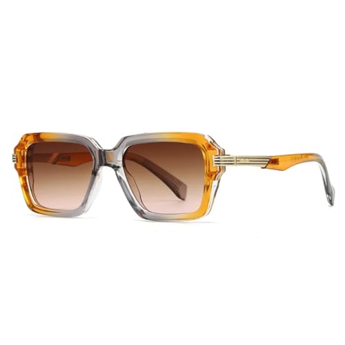 Lunettes de soleil tendance punk bicolores pour bloquer les UV400