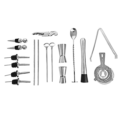 Set de Coctelera con Soporte y Accesorios de Acero Inoxidable miniatura 3