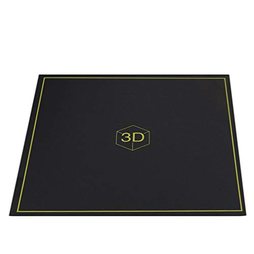 Lysee 3D Printer Parts & Accessories - 3D Printer Heated Bed Platform, 300x300mm New Flex netic Bed Build Plate 2 in 1 for CR-10 - (Color: Black)