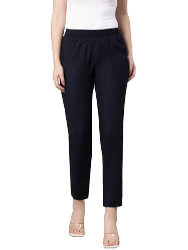 Image of TWIN BIRDS Women Viscose Cotton Kurti Pants | Stretch Ethnic Daily Trousers