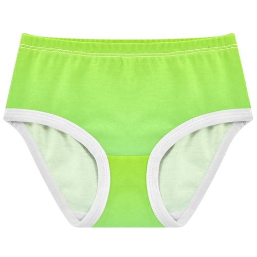 Joisal Cotton Girls Underwear Toddler Lemon Green Pale Gradient Panties Little Girl Cartoon Briefs Girls Undies 2t