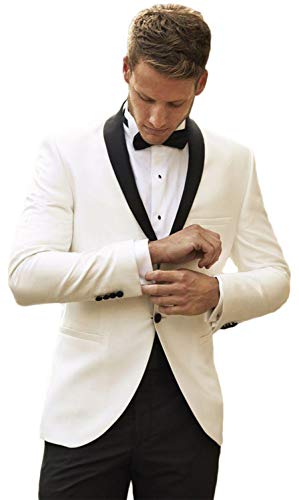 Men's Slim Fit 2 PC Wedding Suit Shawl Lapel Groom Wedding Tuxedos Prom Suits