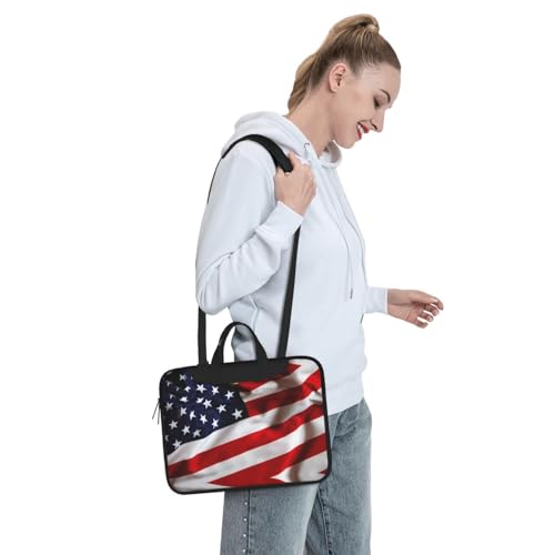 Bolso para portátil con bandera americana 13/14/15.6 pulgadas miniatura 2