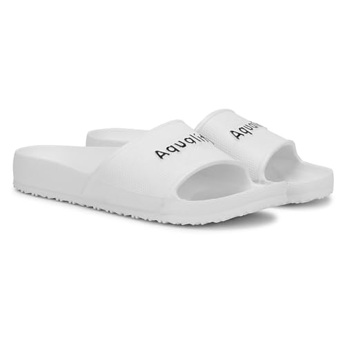 Image of Aqualite NEO-254 Men Slides Slipper with Slip-on wear, Comfort and Flat Base Flipflop for dailywear uses.