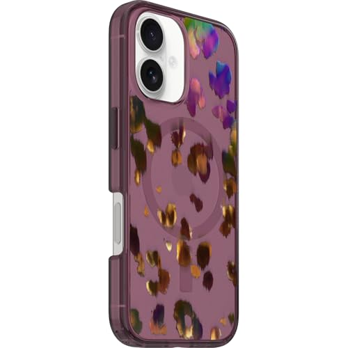 Image of OtterBox iPhone 16 Symmetry Series Clear Case - Leopard Shift Pink - Ultra-Thin, Sleek iPhone Case, Colorful Animal Print iPhone Case