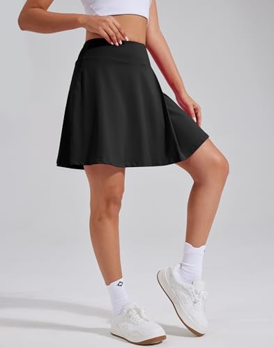 Pioneer Camp Women 18'' Tennis Skirts High Waisted Golf Skort with Shorts Pockets Athletic Long Skirts Workout Running2