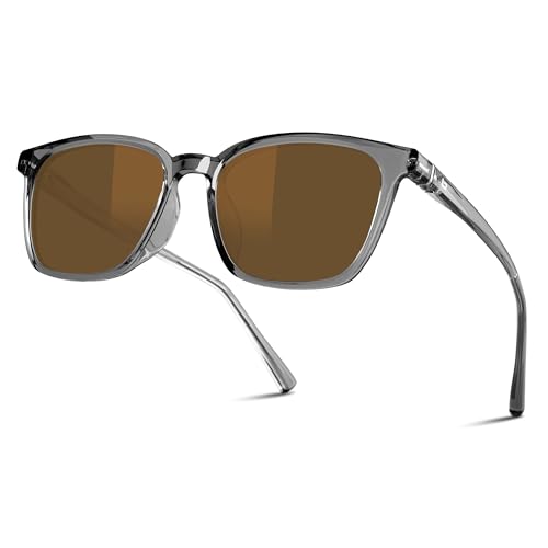 B.N.U.S Scratch-Resistant Polarized Sunglasses with Corning Glass Lenses for Superior Clarity and UV Protection