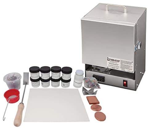 Thompson Enamel Kit with Tabletop RapidFire Kiln Beginner's Set Jewelry Making Enameling