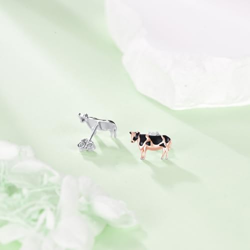 Boucles d'oreilles vache argent 925 YAFEINI pendantes - 2