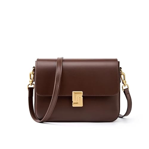 Sac à bandoulière en cuir véritable femme petit sac carré cuir vache
