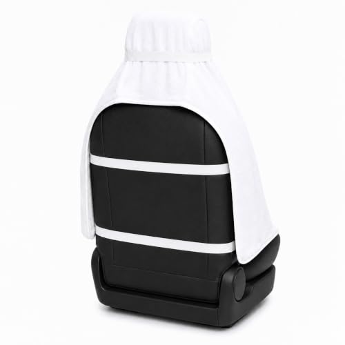 Image of VVIP BAGDA A NEW 100% Solid Large Luxury All CAR Seats Cotton Towel Car Seat Towel Cover Comfortable Driving SUV,Sports, (Pack of -1) (White)