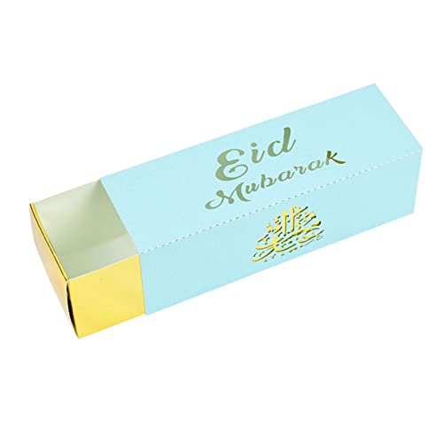 windyday 10 STÜCKE Eid Mubarak Pralinenschachtel,Snack-Zucker-Schokoladen-Tasche | Schokoladen-Geschenkboxen für… – Bild 8