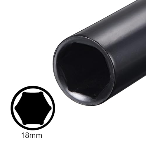 Image of TA-VIGOR 1 /2 Drive by 18mm Deep Impact Socket, 6 Inch Length Durable Reliable CR-V Steel, 6-Point Metric Sizes for Home Car Repair