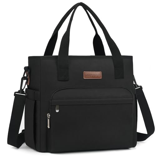 MIYCOO Lunch Bag Lunch Box Men Women - Leakproof Insulated Cooler Bag for Men Women - Large Tote Adults, Black