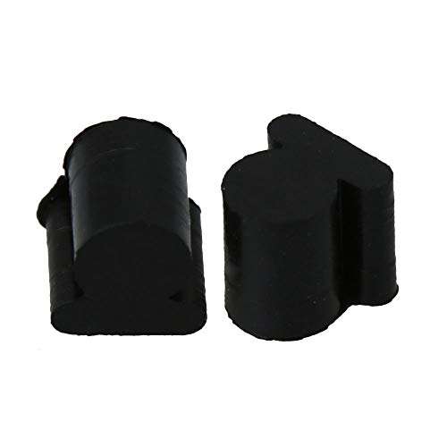 BQLZR Kleiner flacher Schlüssel Euphonium Tuba Horn Gummipad Silikon Pad Drehventil Gummi Anti-Noise Schwarz 10 Stück