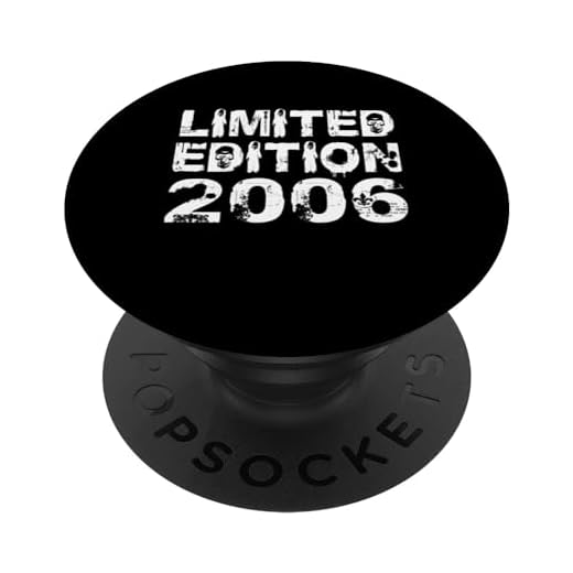 Edición limitada 2006 Cumpleaños 2006 Edición Cumpleaños PopSockets PopGrip Intercambiable