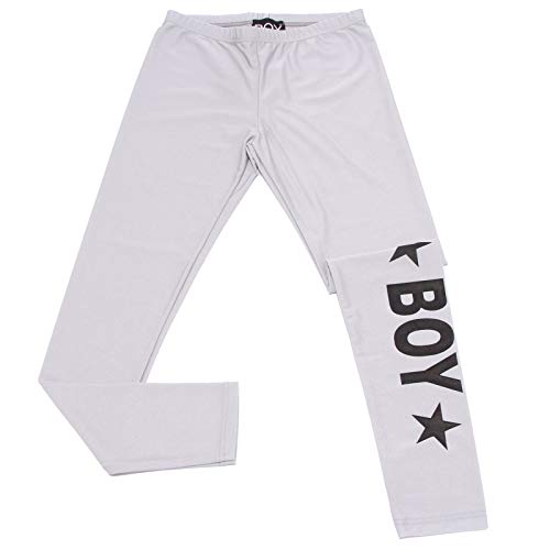 Leggings de niña BOY LONDON 7769Y premium en tono Silver Grey