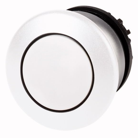 Bouton poussoir champignon Eaton lumineux blanc pour une signalisation claire