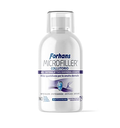 Forhans , Microfiller Mundwasser, aktives Remineralisierungssystem, tägliche Zahnschmelzfüllung, schnelle Linderung bei empfindlichen Zähnen, Plaque-Reiniger, paraben- und fluoridfrei, 500 ml – Bild 4