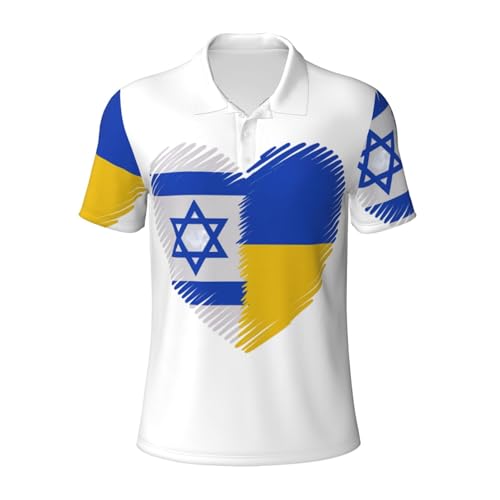 Polo de golf Israël et Ukraine vêtement décontracté d'été