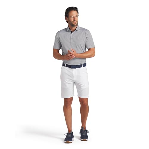 Puma Golf Men's ISLE Pique Polo, DEEP Navy-White Glow - image 2