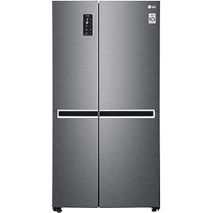 LG GSB470BASZ Freestanding 613L A++ Graphite side-by-side refrigerator – LG GSB470BASZ, Freestanding, Graphite, American door, LED, Touch, Glass