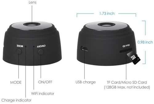 Image of Full HD Wi-Fi Wireless Security Camera 1080p Audio Video Live View Low Light Vision Motion Detection Video Recorder for Home Office (CAM50)