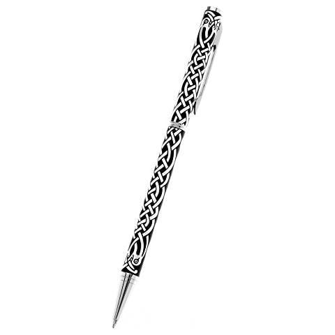 Silver and Black Ballpoint Pen, Celtic Bird, Sea Gems 0001S Cover