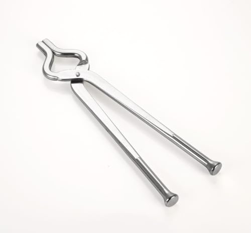 Image of Clazkit Stainless Steel Kitchen Pincer 8mm | Multi-Purpose Food Tong for Cooking, Serving, BBQ, Salad, Bread, Pasta & Ice | Heat Resistant Grip | Heavy Duty Kitchen Tool