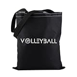 PWHAOO Sacola divertida de vôlei, presente para jogadores de vôlei, dia de jogo, presente para amantes de vôlei, Bolsa de vôlei
