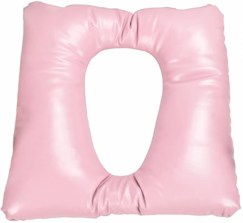 Bedside Commode Seat Cushion, Soft Seat Pad Cover Toilet Seat Cushion with Fixed Straps, Comfortable Commode Padded Seat, Waterproof Padded Cushion for Commode Chair