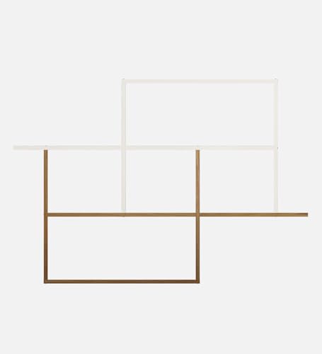 Image of Cedric Multipurpose Modular Wall Racks /Shelves /Organiser /Decor Particle Board Wall Shelf (Number of Shelves - 6, Beige, White)
