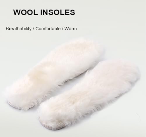 Plantillas Naturales de Lana de Oveja, Antideslizantes, Invierno Talla Mujer 9.5 miniatura 3