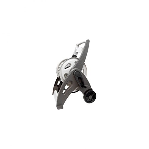 Suncast 175 ft. Hosemobile Garden Hose Reel Cart with Fold-Down Handle, Built-in Hose Hooks, Weather-Resistant Resin Construction, Taupe