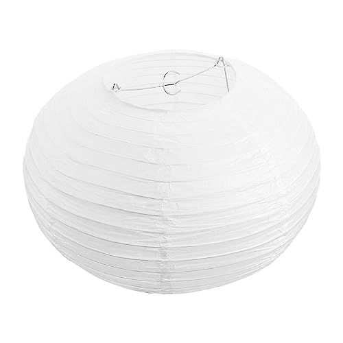 White Round Paper Lanterns - 11.7