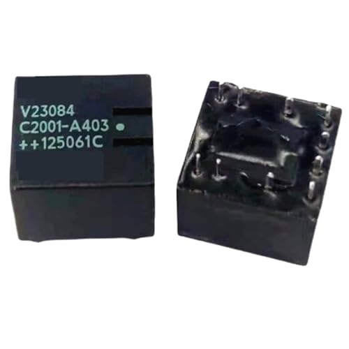 Relais V23084-C2001-A403 12 V CC double bobine miniature 10 broches haute conductivité, 10PCS