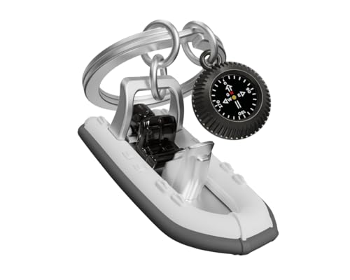 METALMORPHOSE - Porte-clés Bateau Semi-rigide - Cadeau Original Homme et Femme