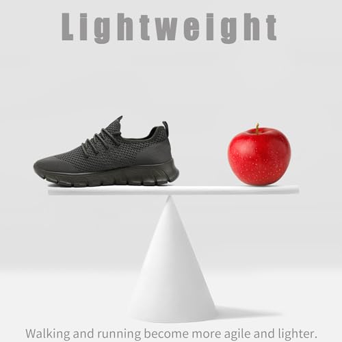 Image of Mens Running Shoes Slip On Tennis Walking Sneakers Workout Athletic Lightweight Casual Sport Shoes