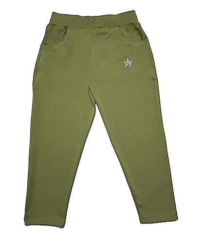 Image of STARLATH Unisex Kids Trackpants, 4 Way Lycra Stretchable Pants and Lowers for Boys and Girls Kids, Use Daily Routine, Multi Sports Activity Pant (Multicolors Pack of 2)