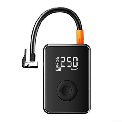 Inflador inalámbrico portátil de neumáticos de automóvil con carga USB, luz LED y control automático de presión para automóviles, motocicletas, vehículos eléctricos y pelotas (modelo de extremo bajo)