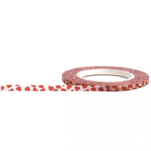 Little B 100346 Decorative Paper Tape, Hearts