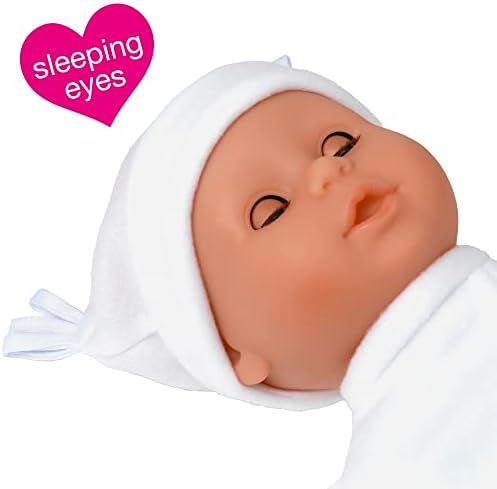 Dolls World 8101 Little Treasure Doll with White Outfit from Peterkin, Nylon/A