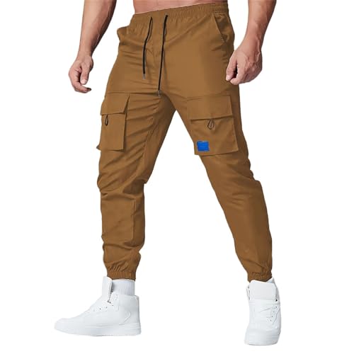 Pantalon de jogging homme à taille élastique pour sport et entraînement