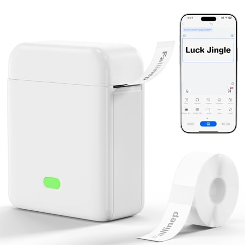 Reviews de Máquinas para hacer pegatinas , listamos los 10 mejores. 46 Fallinep Máquina para Hacer Etiquetas, Impresora Térmica de Etiquetas Autoadhesivas, Maquina para Etiquetas Incluye Papel de 1.5 x 3CM, Bluetooth、App、Portátil、Monocromo