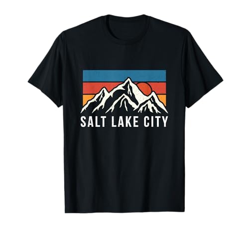 Salt Lake City Utah Vintage Bergwandern Retro Outdoor T-Shirt